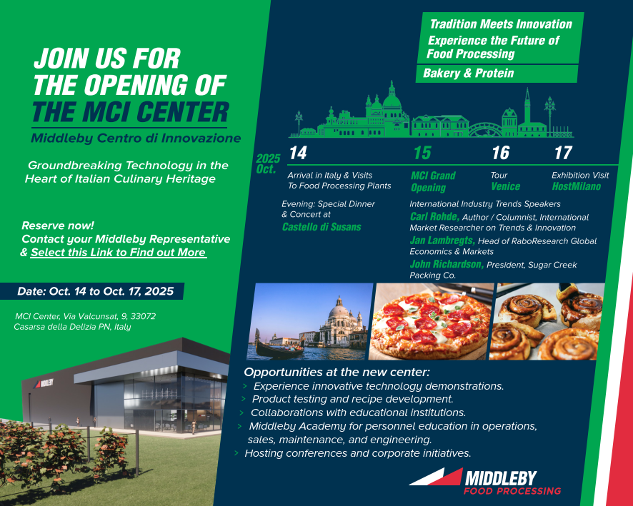 2025 MCI : Middleby lance le 1er centre d'innovation en Italie 