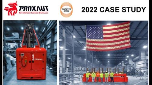 Robust and reliable AGVs in USA, the experience of Charter & Steel
