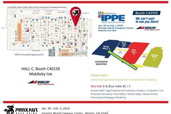 IPPE 2024: the largest annual display of technology, equipment, supplies, and services used in the production and processing of eggs, meat, and poultry and those involved in feed manufacturing