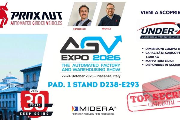 AGV Expo 2026: PROXAUT presenta UNDER-X, el nuevo AGV compacto para flotas inteligentes