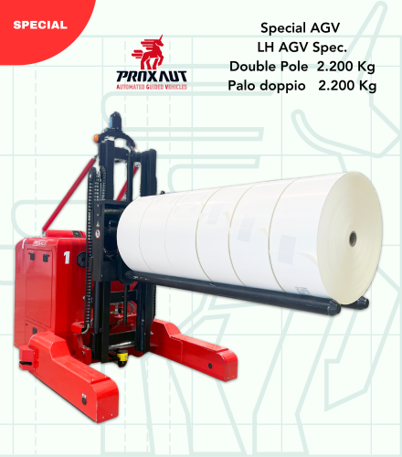 LH AGV Spec. Palo doppio 2200Kg Trasc.Herma